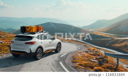 Family SUV on a Camping Trip Family SUV on a Camping Trip 116831884