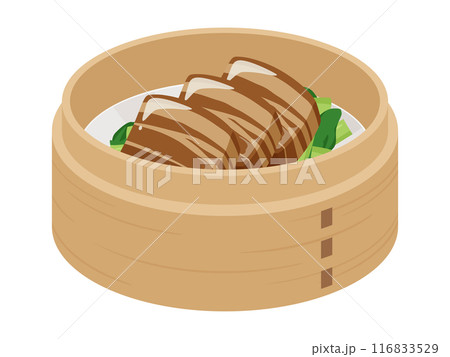 せいろに入った角煮のイラスト 116833529