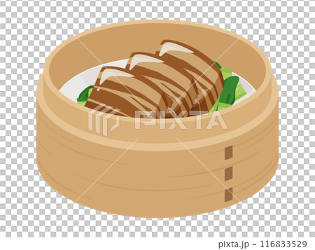 せいろに入った角煮のイラスト 116833529