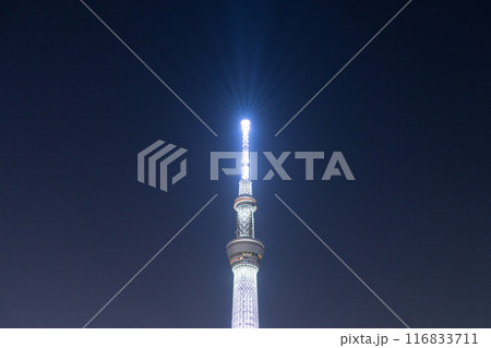 《東京都》スカイツリーの夜景・十間橋より 116833711