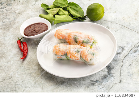 Vietnamese spring roll with prawn Vietnamese spring roll with prawn 116834087