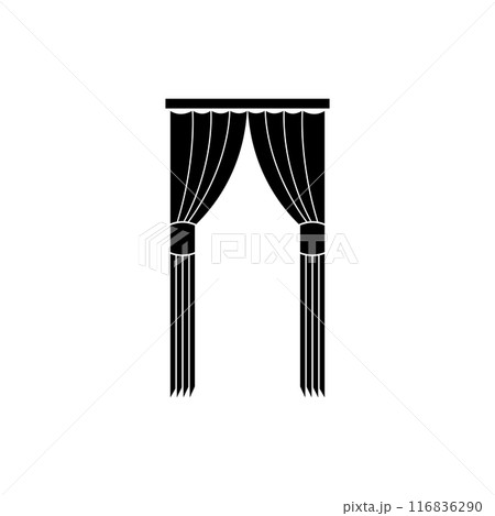 curtain illustration icon curtain illustration icon 116836290