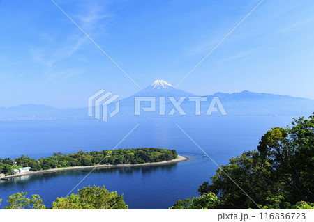 戸田から望む駿河湾と富士山 116836723