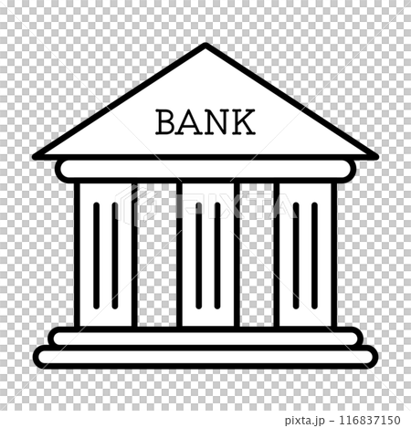 Bank line icon 116837150