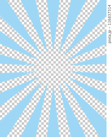 縦向きの青い集中線の背景フレームイラスト 縦向きの青い集中線の背景フレームイラスト 116837314