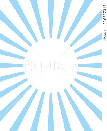 縦向きの青い集中線の背景フレームイラスト 縦向きの青い集中線の背景フレームイラスト 116837315