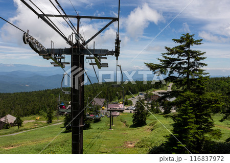 夏の志賀高原　渋峠ロマンスリフトからの風景 116837972