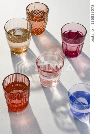 various colorful glasses various colorful glasses 116838072