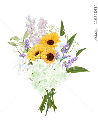様々な花のブーケ 116838454