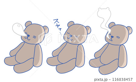 テディベア 表情3種 テディベア 表情3種 116838457
