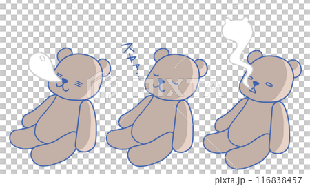 泰迪熊3種表情 泰迪熊3種表情 116838457