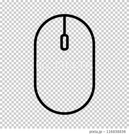 シンプルなマウスのイラスト 116838836