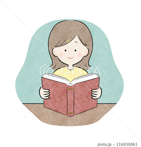読書 女の子 116838861