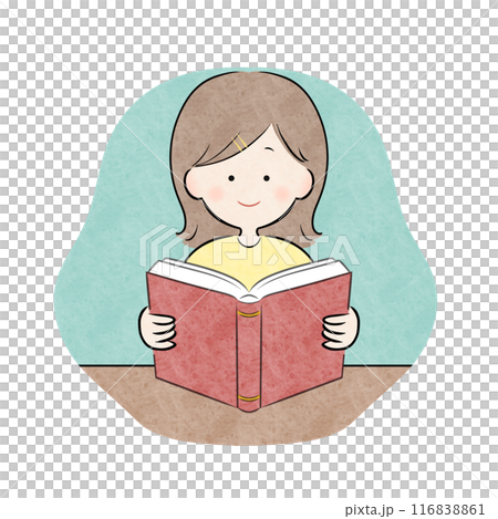 読書 女の子 116838861