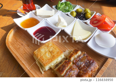 Turkish Breakfast Served on Table Turkish Breakfast Served on Table 116838950