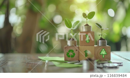 Eco-Friendly Growth with Recycled Materials 116839484