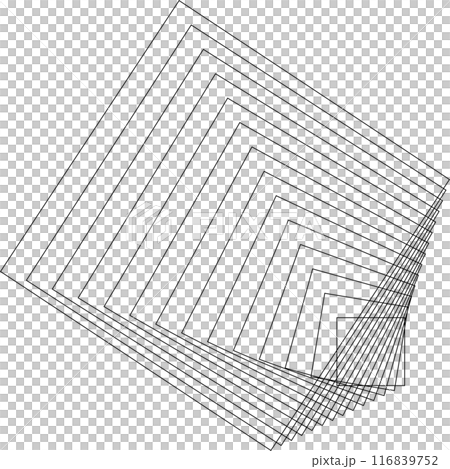 Square dynamic lines shape. Technology concept 116839752
