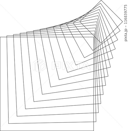 Square dynamic lines shape. Technology concept Square dynamic lines shape. Technology concept 116839775