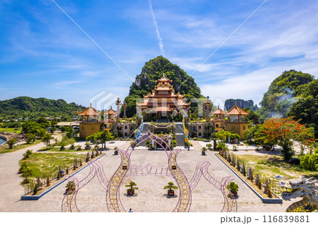 Quan The Am Pagoda in Da Nang, marble mountains, Vietnam 116839881