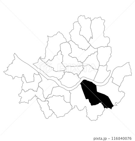 Gangnam-gu map. Seoul district map, administrative map of Seoul city 116840076