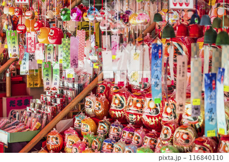 川崎大師、仲見世通りの風景【神奈川県・川崎市】 116840110