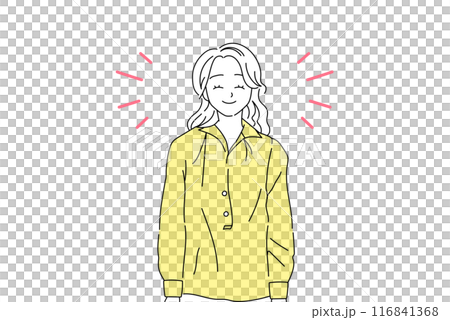 A young woman with a smile A young woman with a smile 116841368