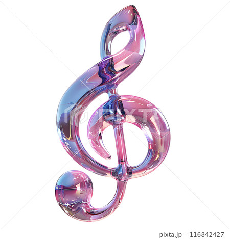 A purple and blue treble clef made of natural materials, body jewelry in vibrant hues of violet, magenta, and electric blue. A creative art piece suitable for use as a jewelry or art display A purple and blue treble clef made of natural materials, body jewelry in vibrant hues of violet, magenta, and electric blue. A creative art piece suitable for use as a jewelry or art display 116842427