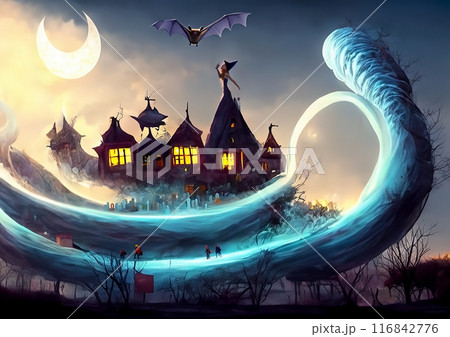 ハロウイン 背景イラスト ハロウイン 背景イラスト 116842776