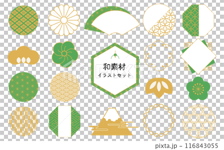 日本の和素材セット 日本の和素材セット 116843055