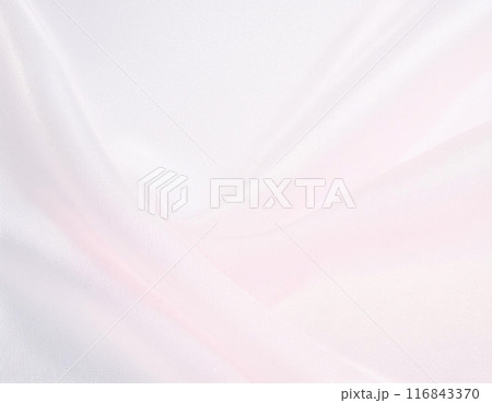 薄いピンクのシルクサテン布背景 Generative AI 116843370