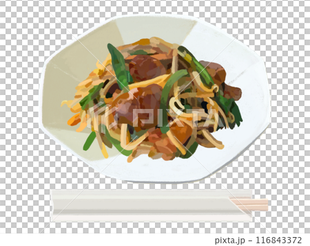レバニラ炒め（割り箸付き） 116843372
