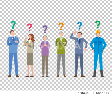 People with doubts People with doubts 116843855