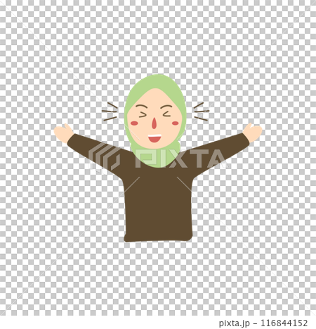 happiness girl wearing hijab happiness girl wearing hijab 116844152