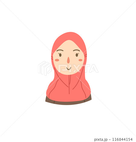Woman wear hijab illustration Woman wear hijab illustration 116844154