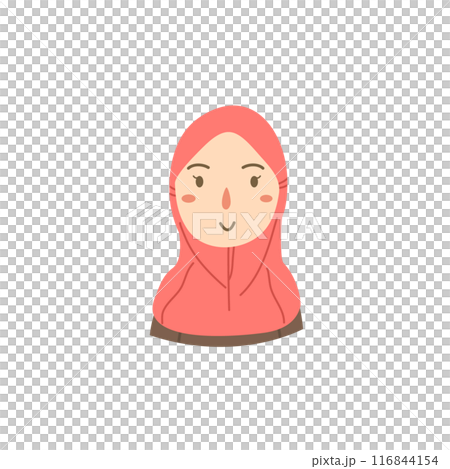 Woman wear hijab illustration Woman wear hijab illustration 116844154