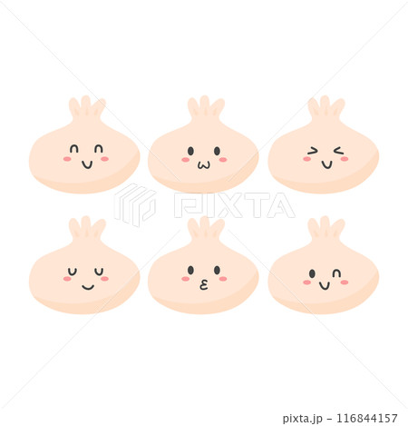 cute happy dim sum  116844157