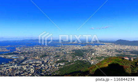 【福岡県】皿倉山展望台からみた北九州 116844234