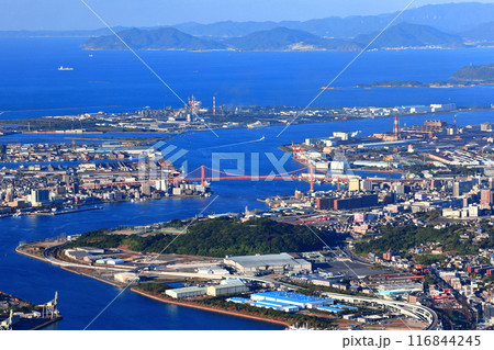 【福岡県】皿倉山展望台からみた北九州 116844245