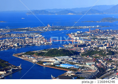 【福岡県】皿倉山展望台からみた北九州 116844246