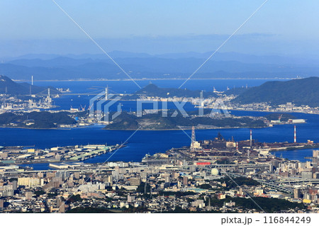 【福岡県】皿倉山展望台からみた北九州 116844249