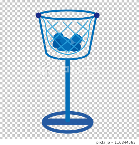 運動日使用的藍色球籃 116844365