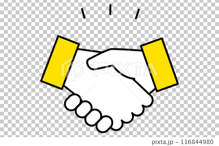 Businessmen's handshake, target, goal achievement, goal business icon 116844980