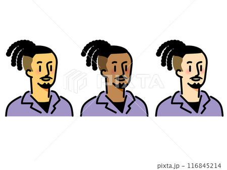 シンプルな男性アイコンのセット 116845214