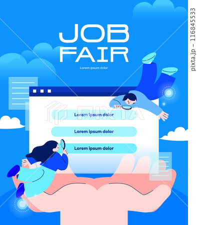 Business Jobfair Illustration Template 116845533