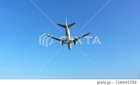 飛行機 青空 飛行機 青空 116845709