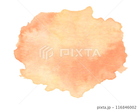 水彩　にじみ　染み　水彩テクスチャ 116846002