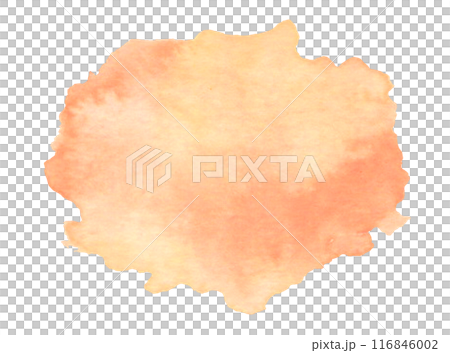 水彩　にじみ　染み　水彩テクスチャ 116846002