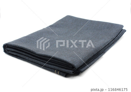 Cloth for men pant isolated on white background with selective focus Cloth for men pant isolated on white background with selective focus 116846175