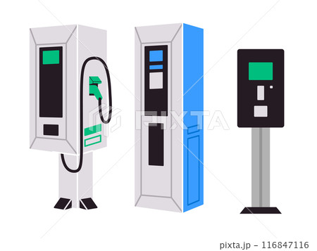 EV electric standing charger box station power supply white charger box EV electric standing charger box station power supply white charger box 116847116