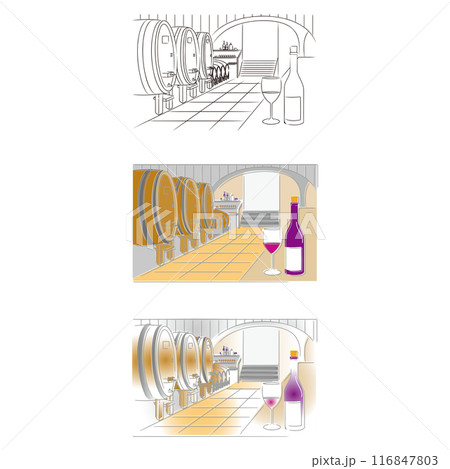 ワイン ワイナリー 樽 ワイン ワイナリー 樽 116847803